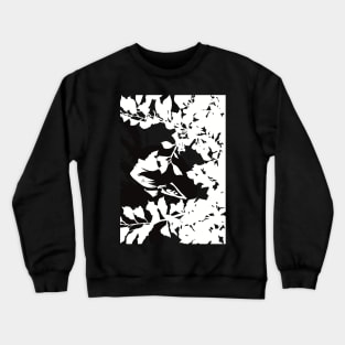 SNF4 Sousou no FRIEREN Beyond Journeys End at the Funeral anime and manga elf girl characters with flower pattern transparent minimalist abstract silhouette png vector art gifts October 2023 Crewneck Sweatshirt